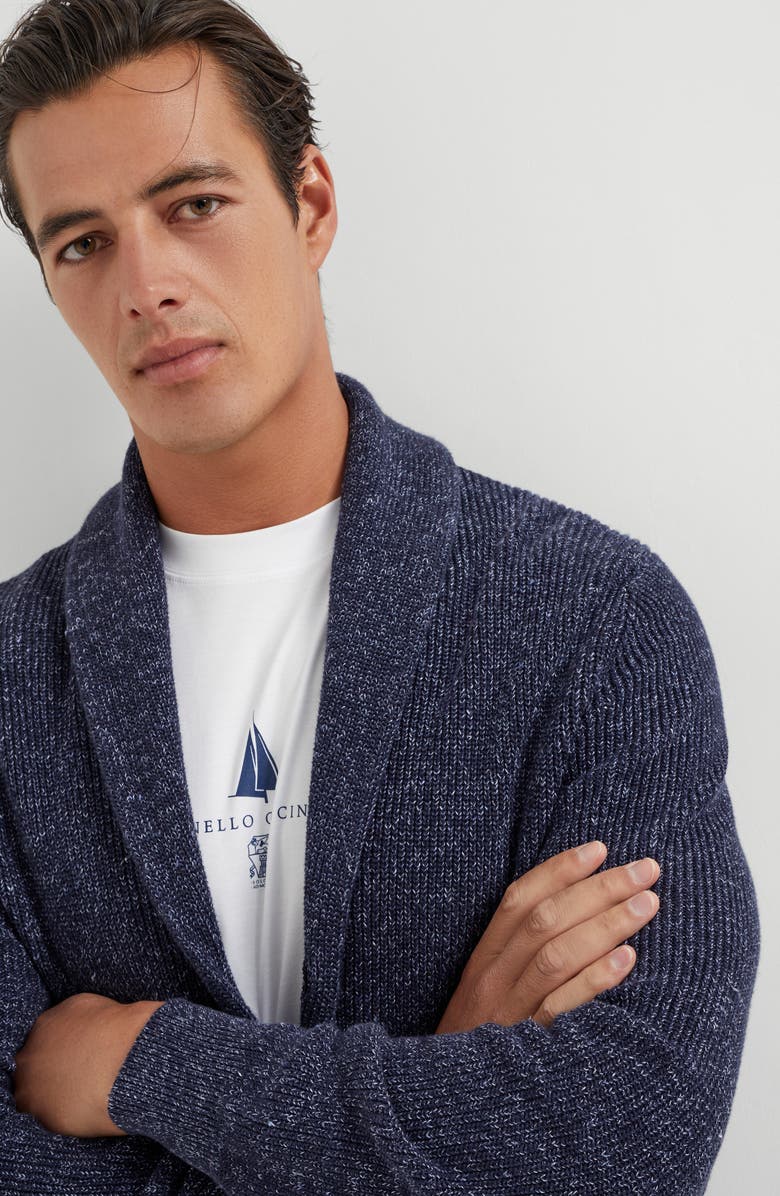 Brunello Cucinelli Chiné cardigan, Alternate, color, 