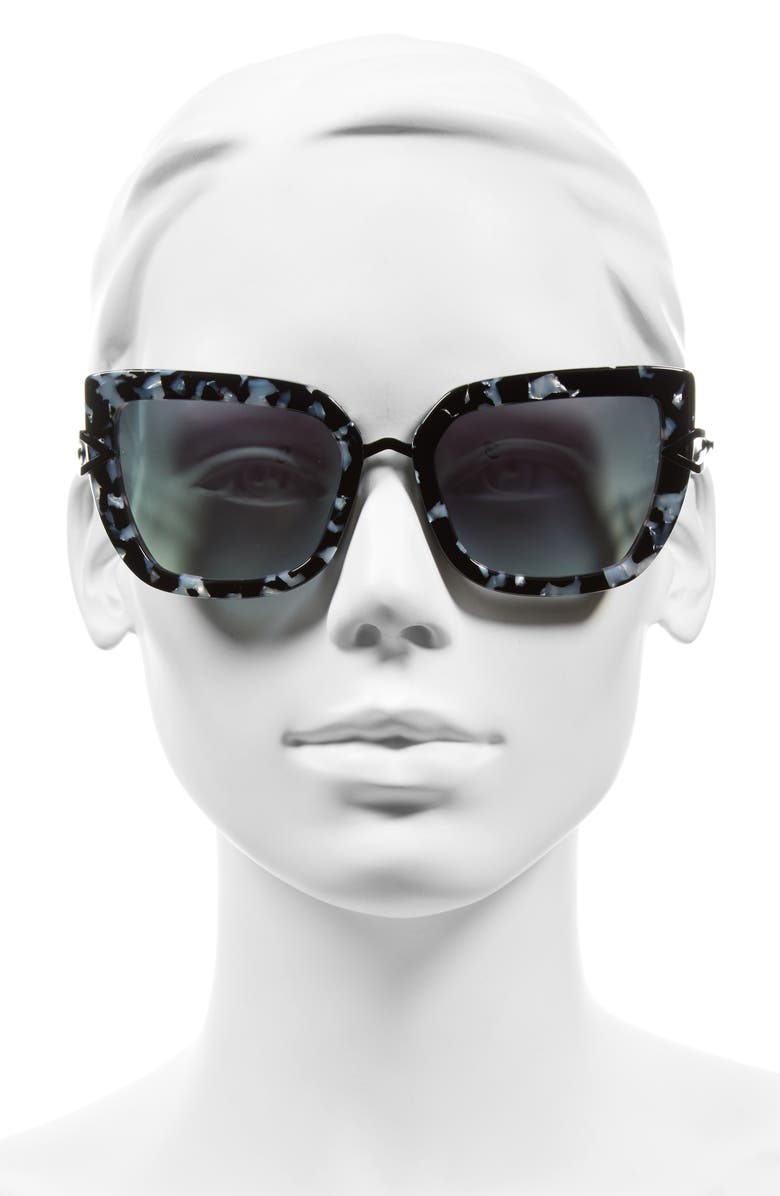 KENDALL + KYLIE Bianca 56mm Cat Eye Sunglasses, Alternate, color, 