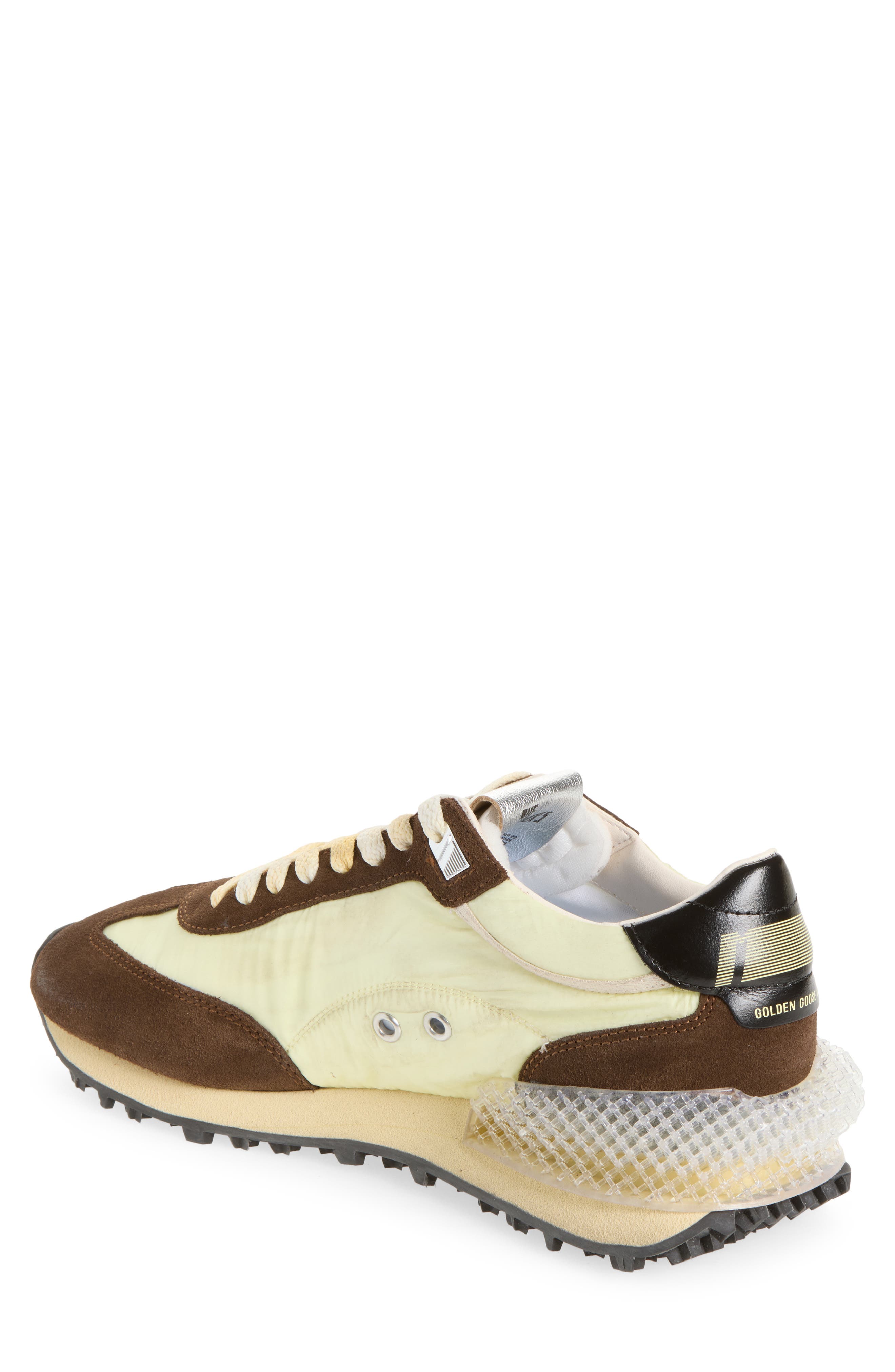 Spur Running Marathon Sneaker, Alternate, color, LIME YELLOW/ BROWN/ BLACK