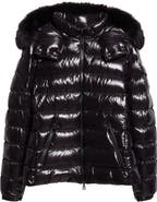 Moncler Badyf Down Jacket with Removable Hood & Removable Faux Fur Trim