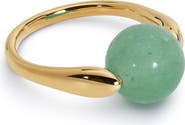 Monica Vinader x Kate Young Round Stone Ring