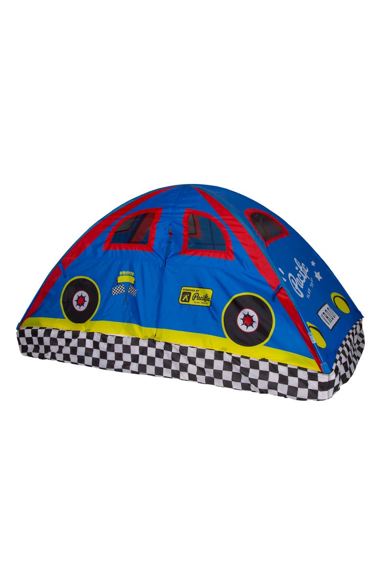 Pacific Play Tents Full-Size Rad Racer Bed Tent, Main, color, Blue