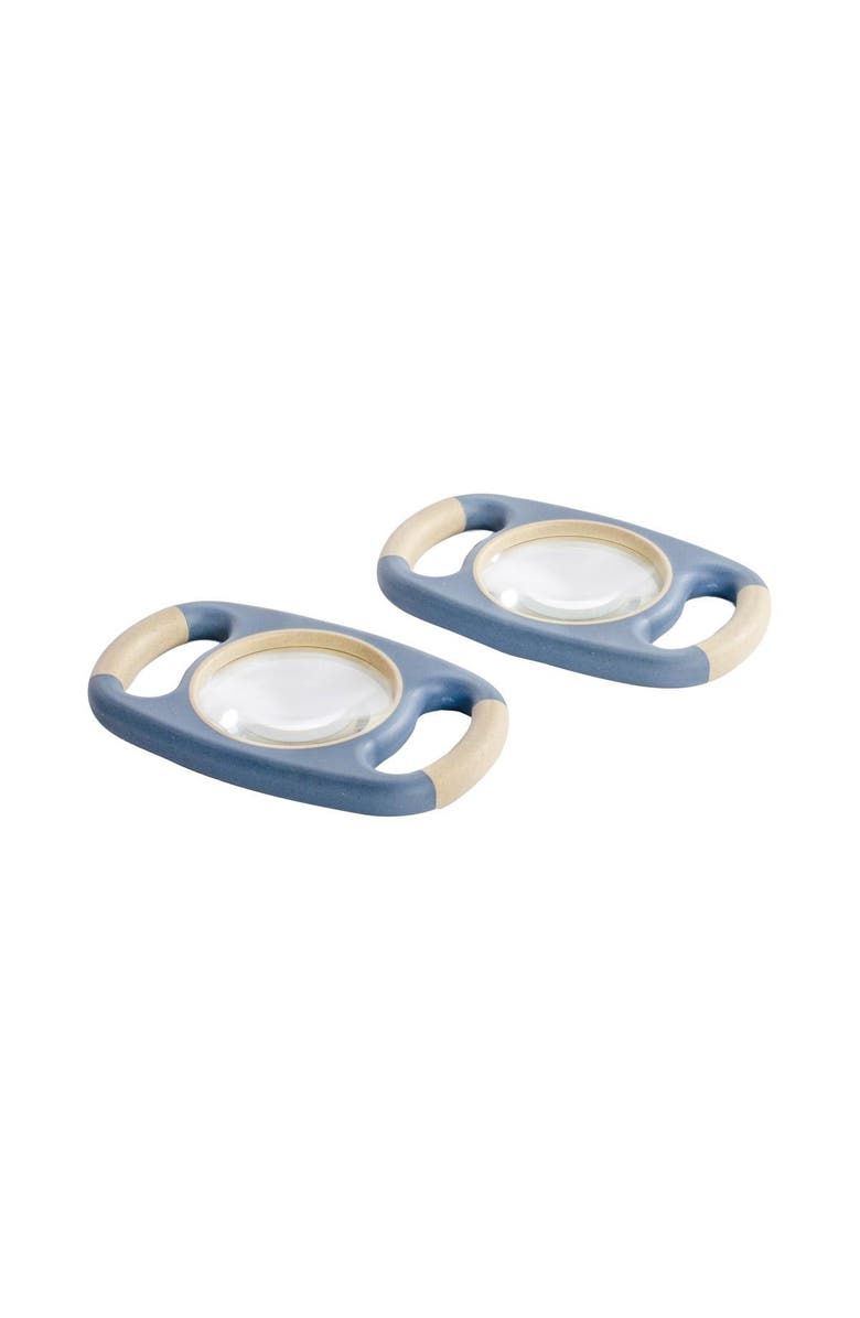 Kaplan Early Learning Company All-Weather Two-Handed Magnifier - Set of 2, Alternate, color, Blue