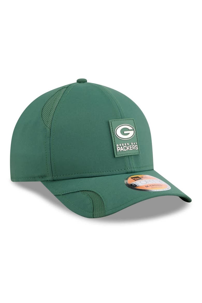 Men's New Era Green Green Bay Packers 2025 Sideline  M-Crown 9FORTY Adjustable Hat, Alternate, color, Green