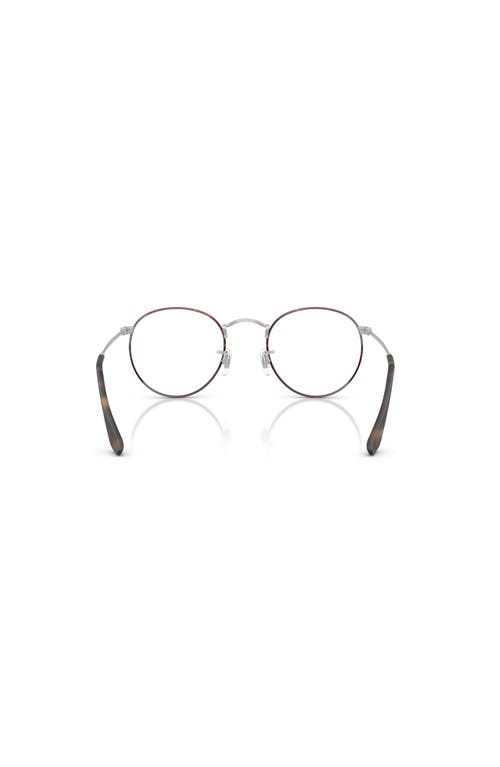 Ray Ban Ray-ban 50mm Round Optical Glasses In Brown