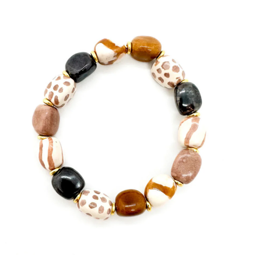 Kazuri Earth Collection - Safari Bracelet in Multi  product