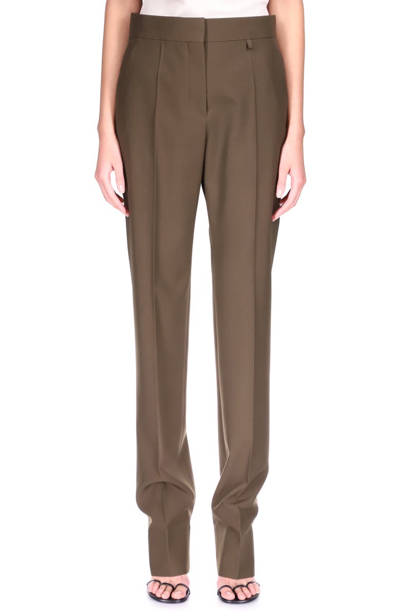 Givenchy High Waist Tapered Trousers, Main, color, 