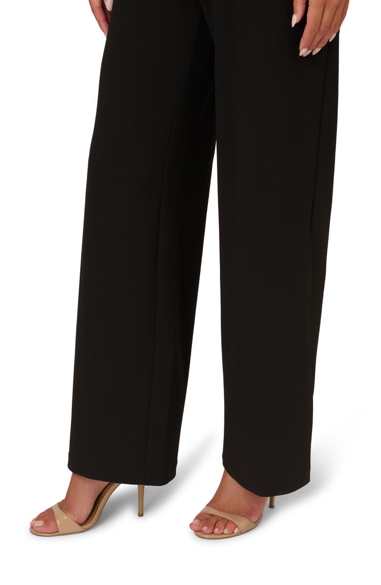 Adrianna Papell Tie Waist Wide Leg Jumpsuit, Alternate, color,