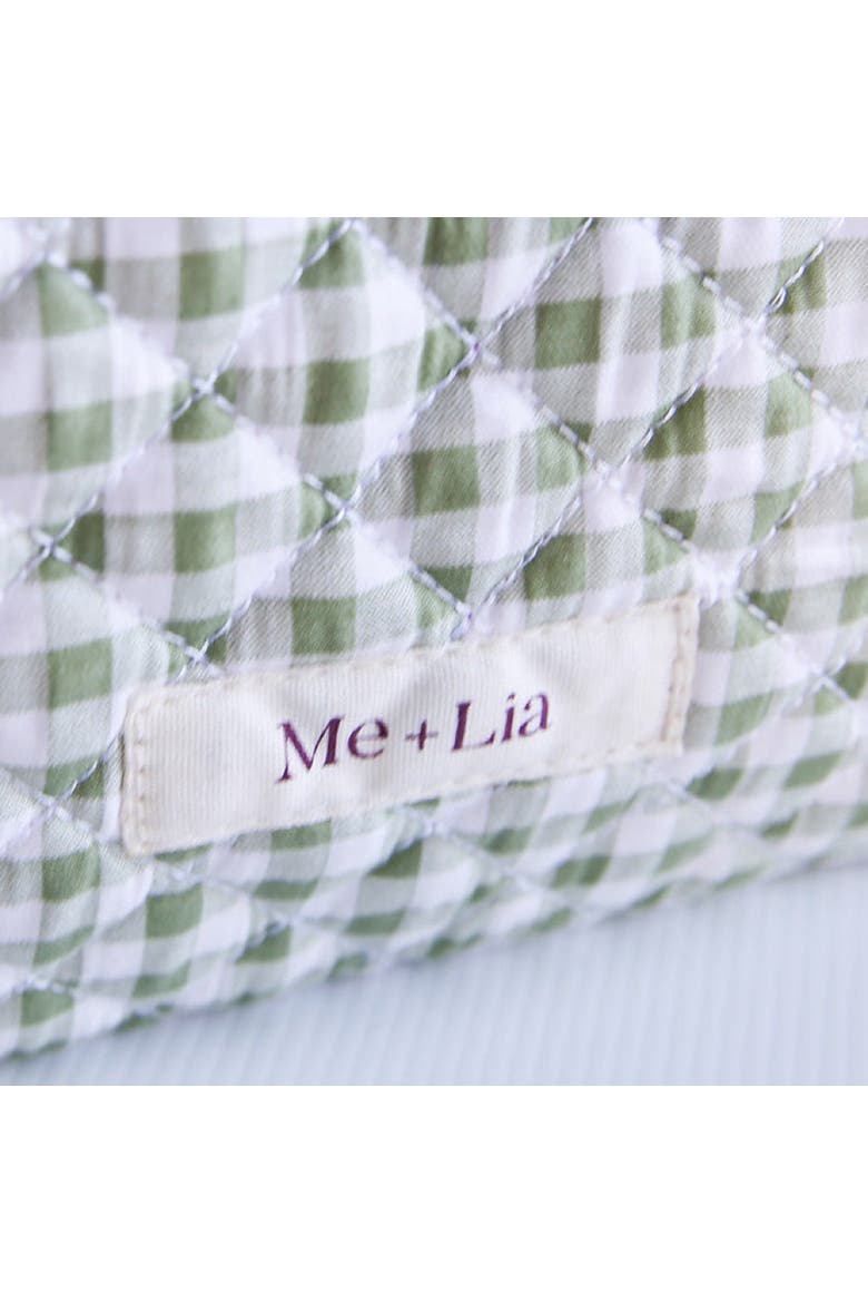 Make-up Pouch - Large, Alternate, color, Gingham Matcha