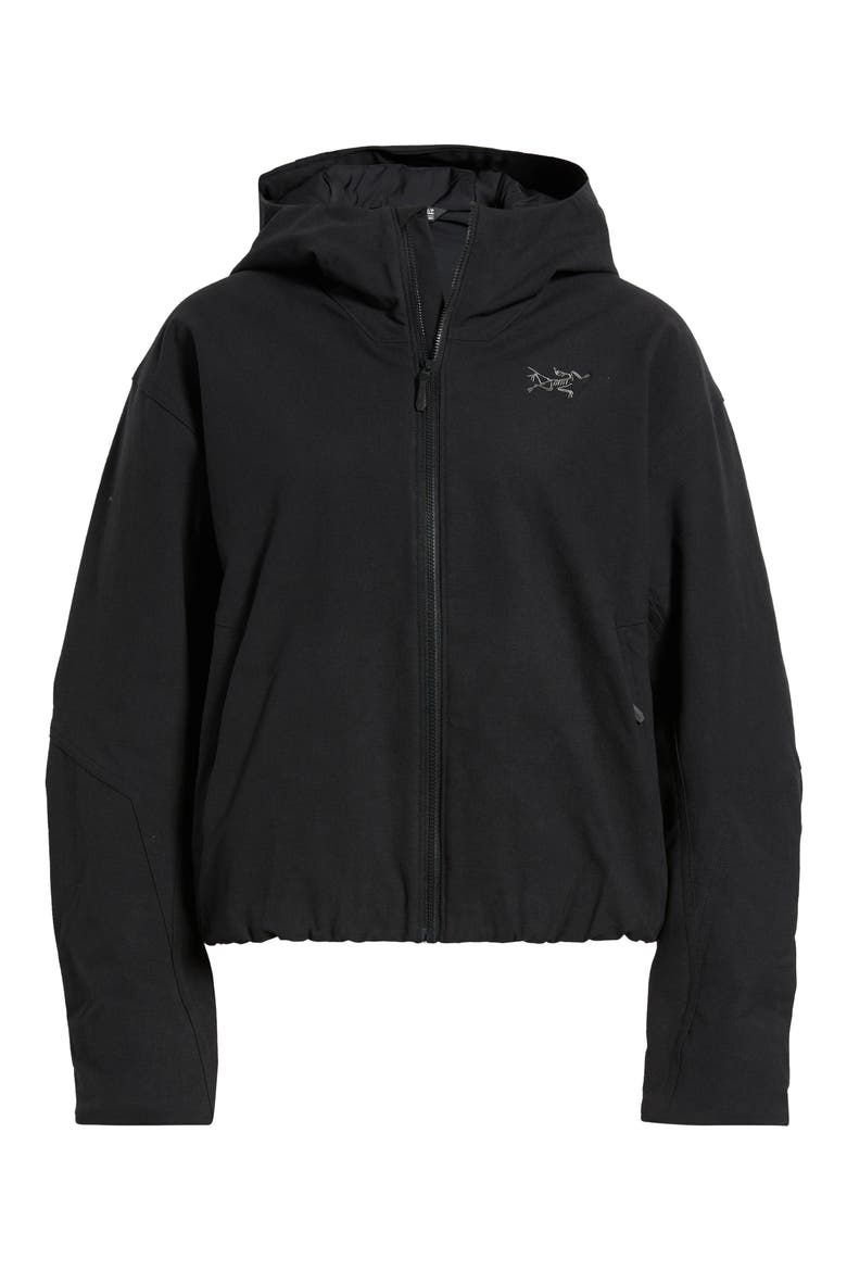 Clarkia AR Insulated Hoody, Alternate, color, BLACK