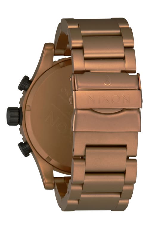 Nixon 51-30 Chronograph Bracelet Watch, 51mm In Gold