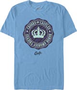 Crooks & Castles Men's Crooks & Castles Honor Amongst Thieves Purple Badge Front and Back  Graphic T-Shirt