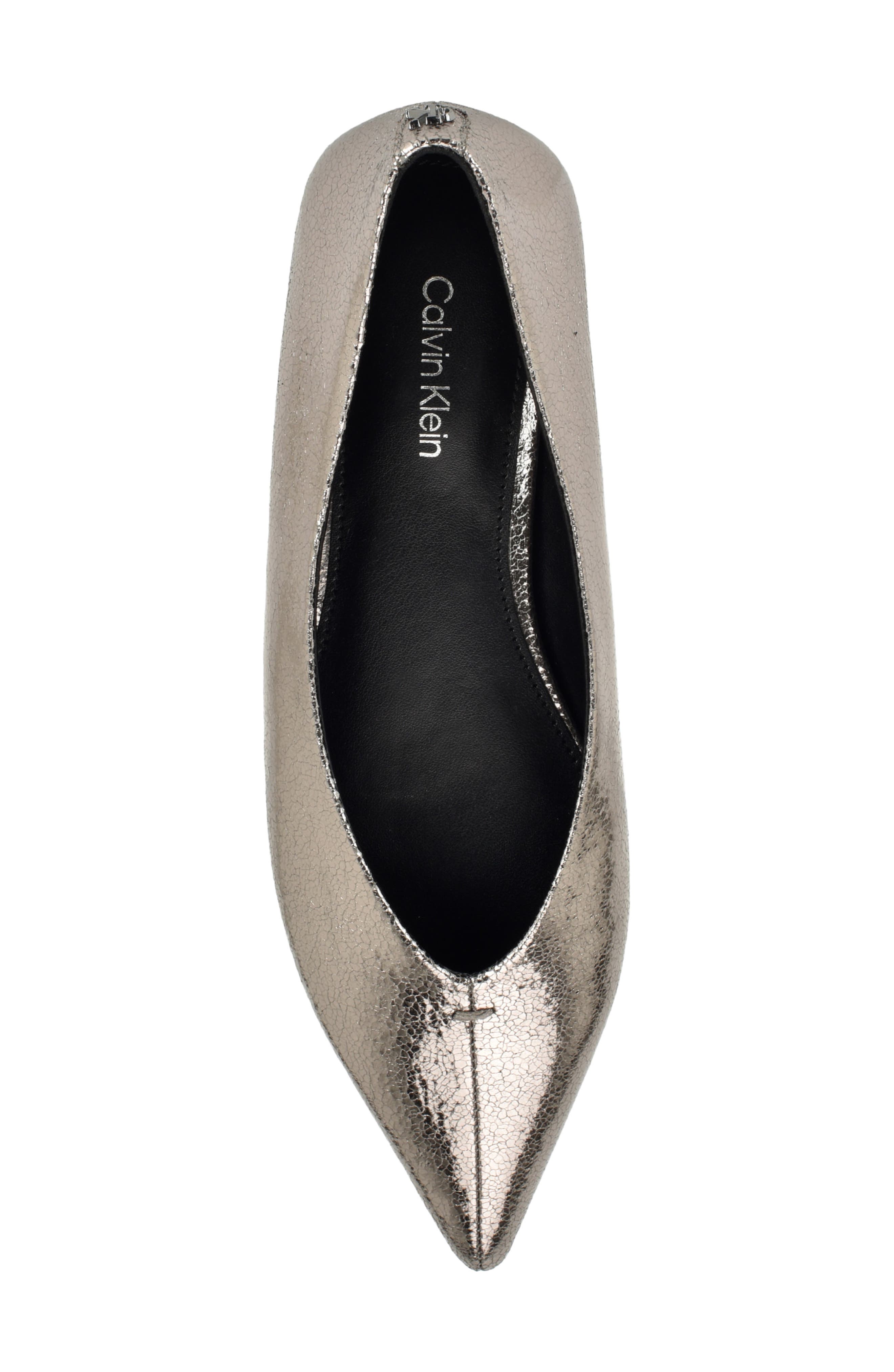Gemeen Pointed Toe Flat, Alternate, color, PEWTER 060