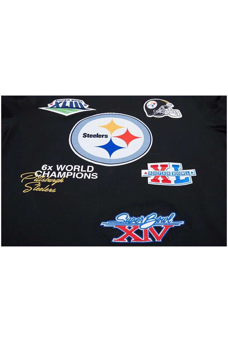 Men's Pro Standard Black Pittsburgh Steelers 6x Super Bowl Champions T-Shirt, Alternate, color, Black