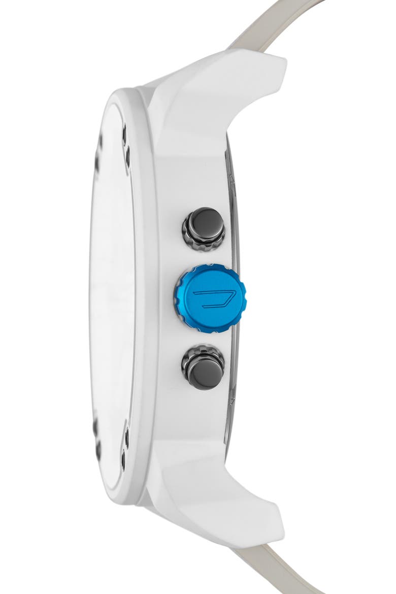 Mr. Daddy 2.0 Chronograph Quartz Nylon Strap Watch, 57mm, Alternate, color, WHITE