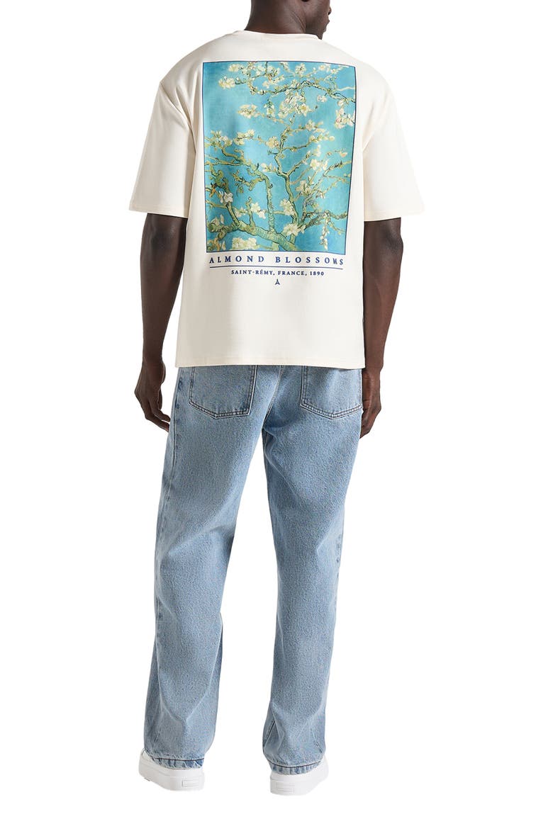 Anders Almond Blossoms Cotton T-Shirt, Alternate, color, Cream