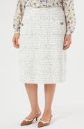 Marina Rinaldi Tundra Bouclé Midi Skirt