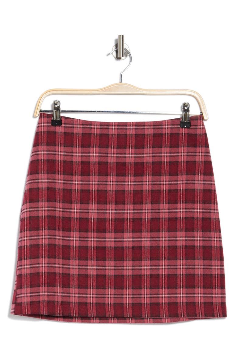 AREA STARS Plaid Miniskirt, Alternate, color, Multi