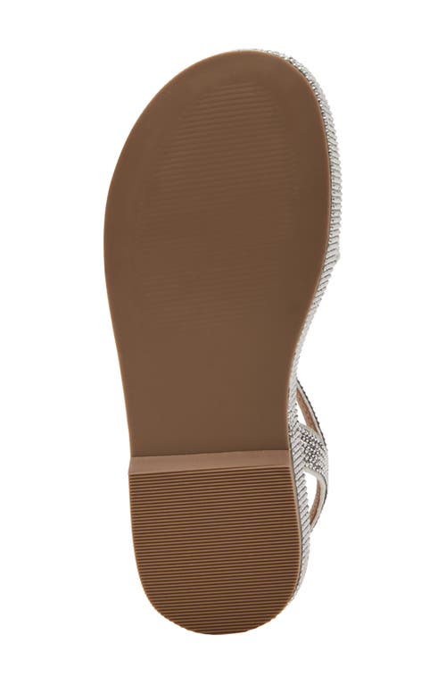 Steve Madden Kids' Jsweeter Ankle Strap Platform Sandal In Silver