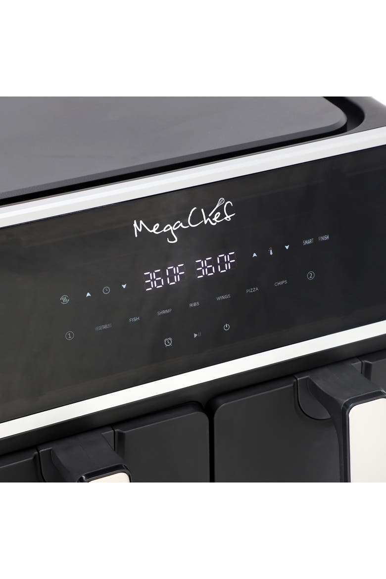 Dual 4.8 + 4.8 Quart Digital Electric Air Fryer, Alternate, color, Grey