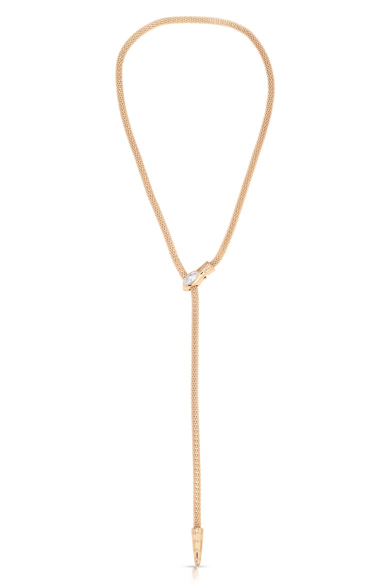 Serpentina Lariat Necklace, Alternate, color, GOLD