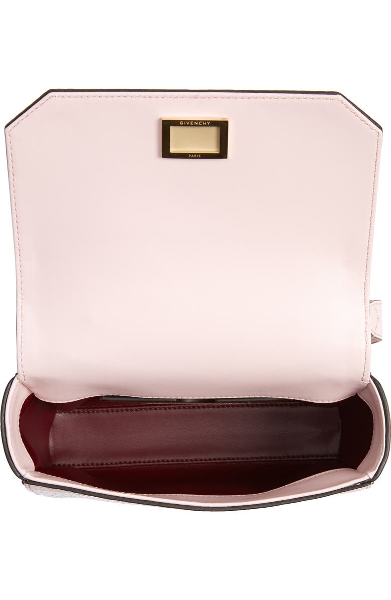 Givenchy Mini Eden Croc Embossed Calfskin Top Handle Bag, Alternate, color,