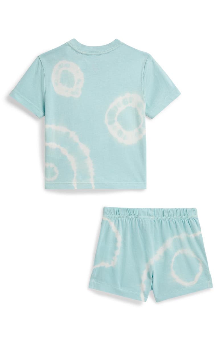 Ralph Lauren Polo Bear Surf Tie Dye Graphic T-Shirt & Shorts Set, Alternate, color, Parakeet