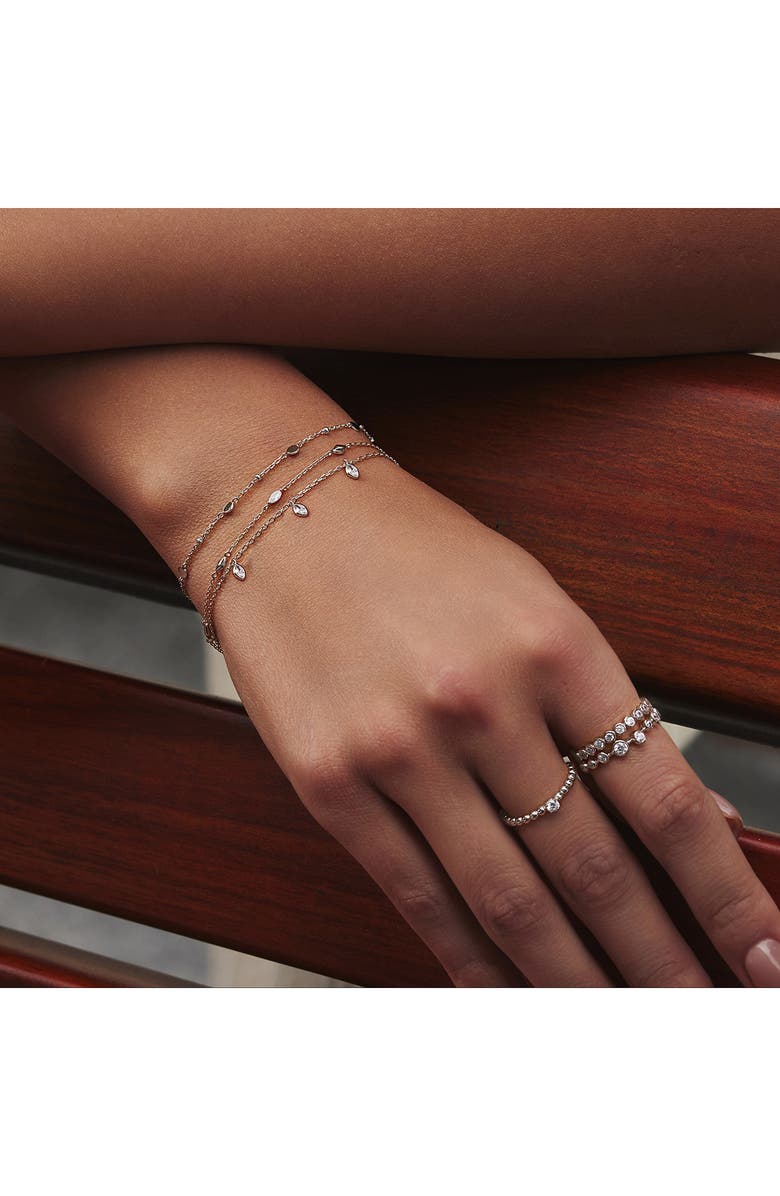 ANIA HAIE Rhombus Station Bracelet, Alternate, color, Silver