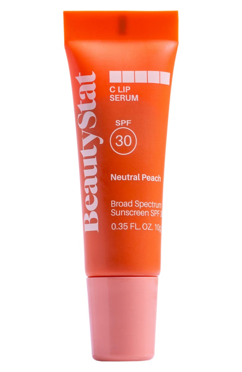 BeautyStat Vitamin C Mineral SPF 30 Lip Serum, Main, color, Neutral Peach