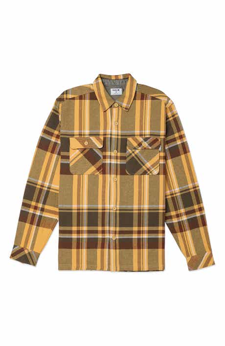 Hurley Santa Cruz Plaid Heavyweight Cotton Flannel Shirt