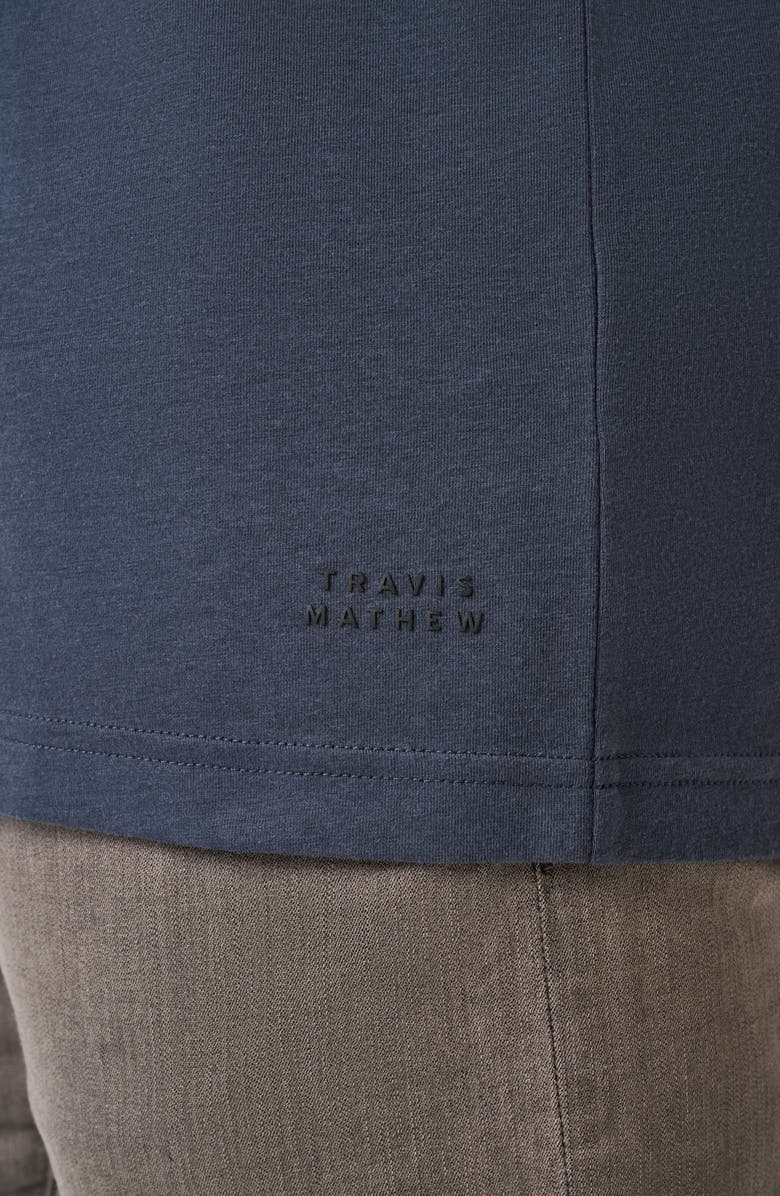 TravisMathew Cloud V-Neck T-Shirt, Alternate, color, Blue Nights