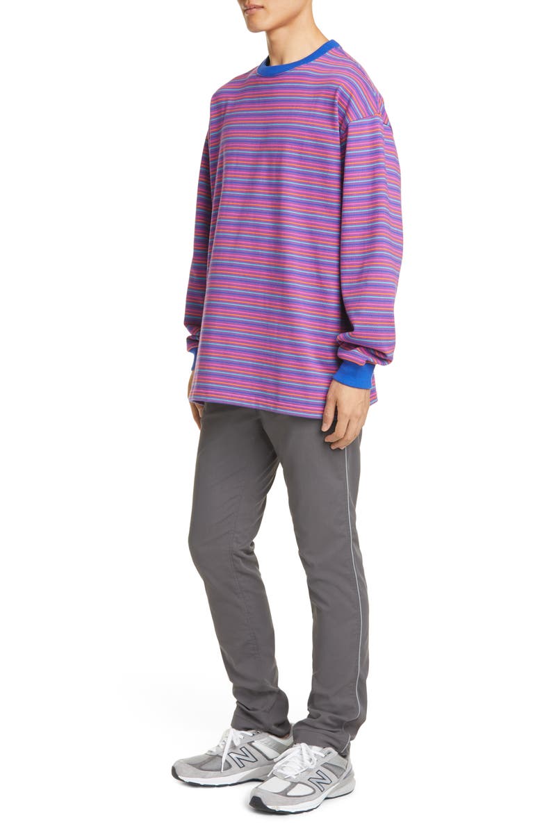 BEAMS High Gauge Stripe Sweater T-Shirt, Alternate, color, 