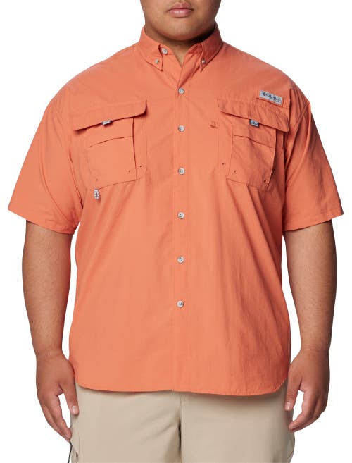 Shop Columbia Big & Tall Pfg Bahama Ii Short-sleeve Sport Shirt In Faded Peach