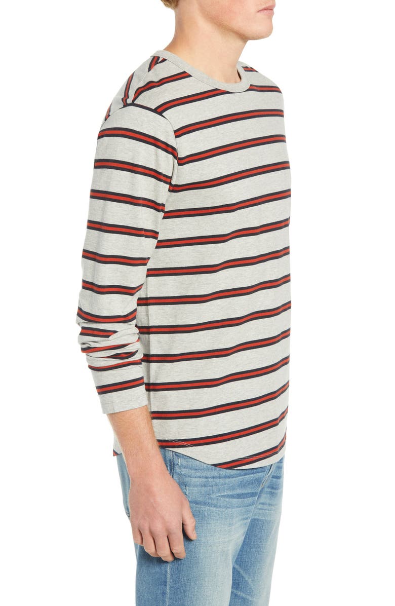 FRAME Stripe Slim Fit Long Sleeve Crewneck T-Shirt, Alternate, color, 