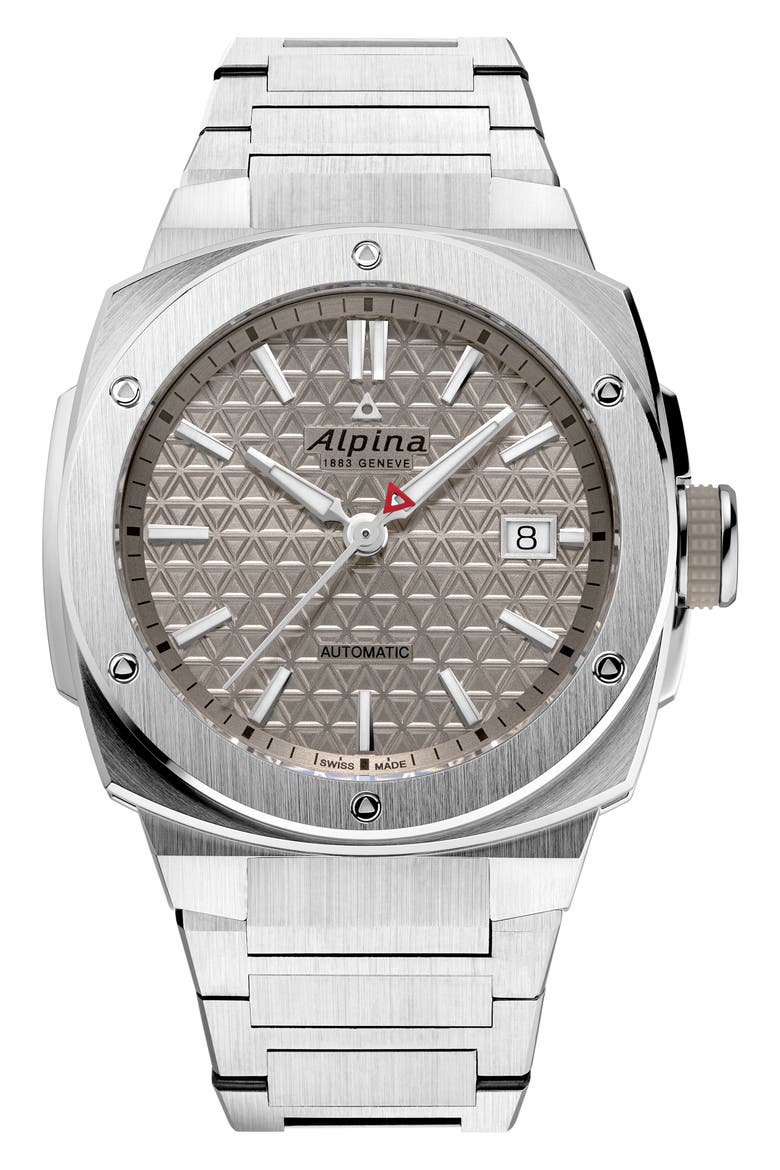 Alpiner Extreme Automatic Bracelet Watch, 39mm, Main, color, SILVER-TONE