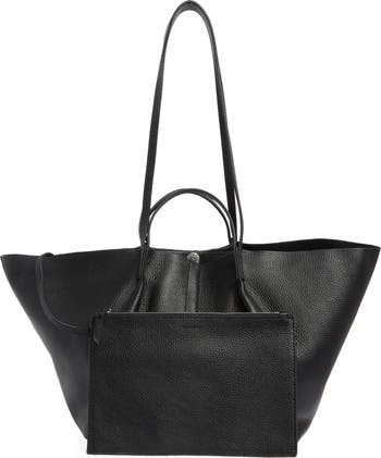 Odette East/West Leather Tote Bag