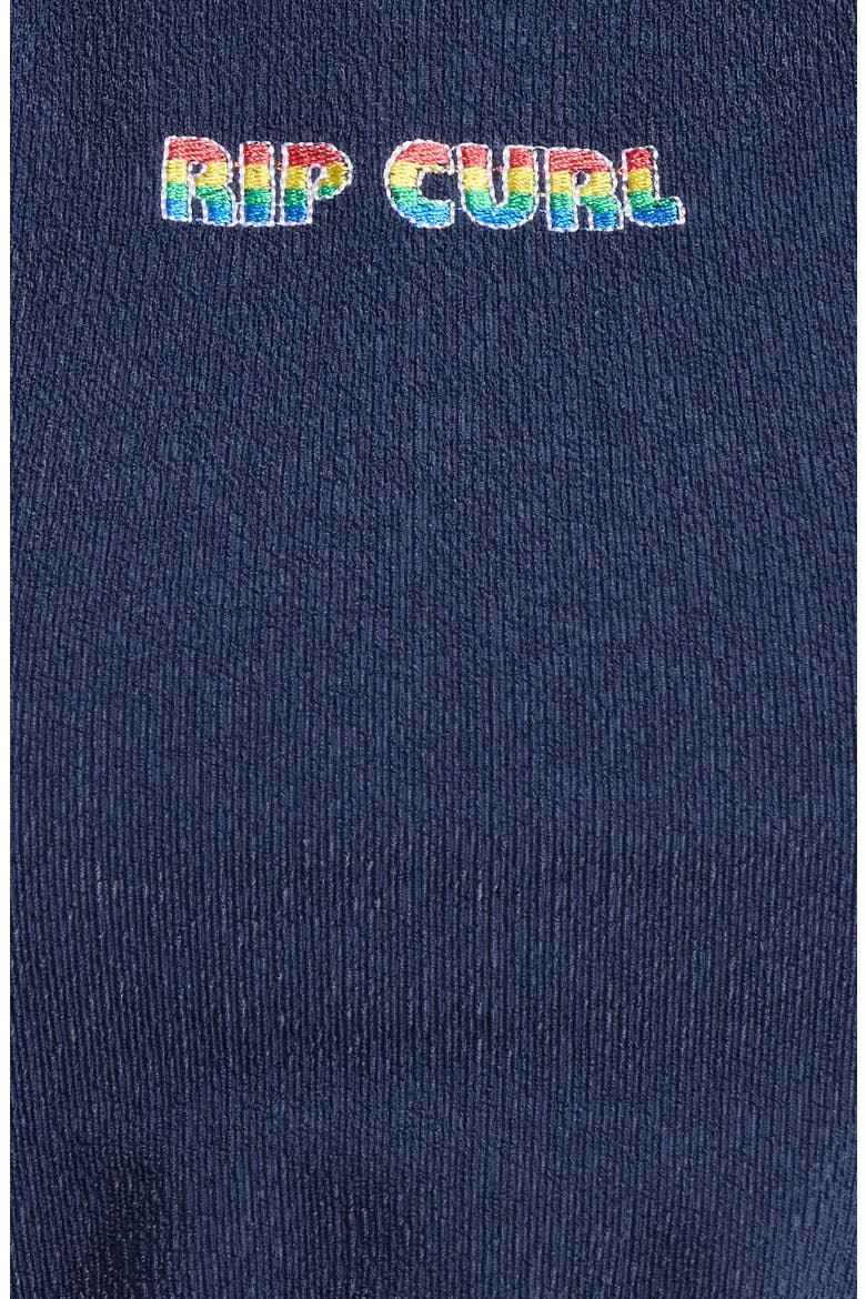 Surf Tide Short Sleeve Crop Rashguard, Alternate, color, DARK NAVY