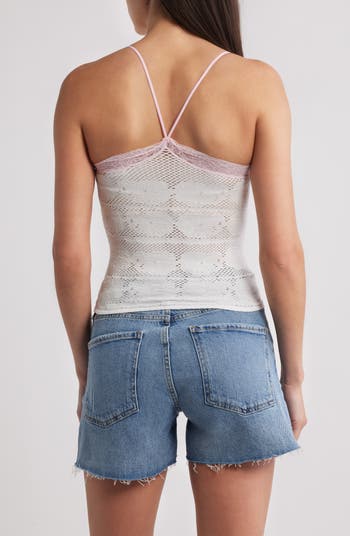 Jules Lace Trim Seamless Crop Camisole