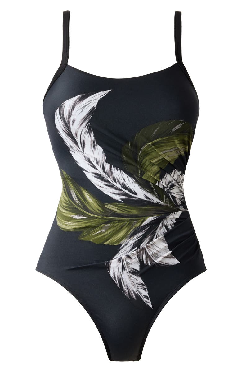 Miraclesuit<sup>®</sup> Boca Grande Starr One-Piece Swimsuit, Alternate, color, Black/ Multi