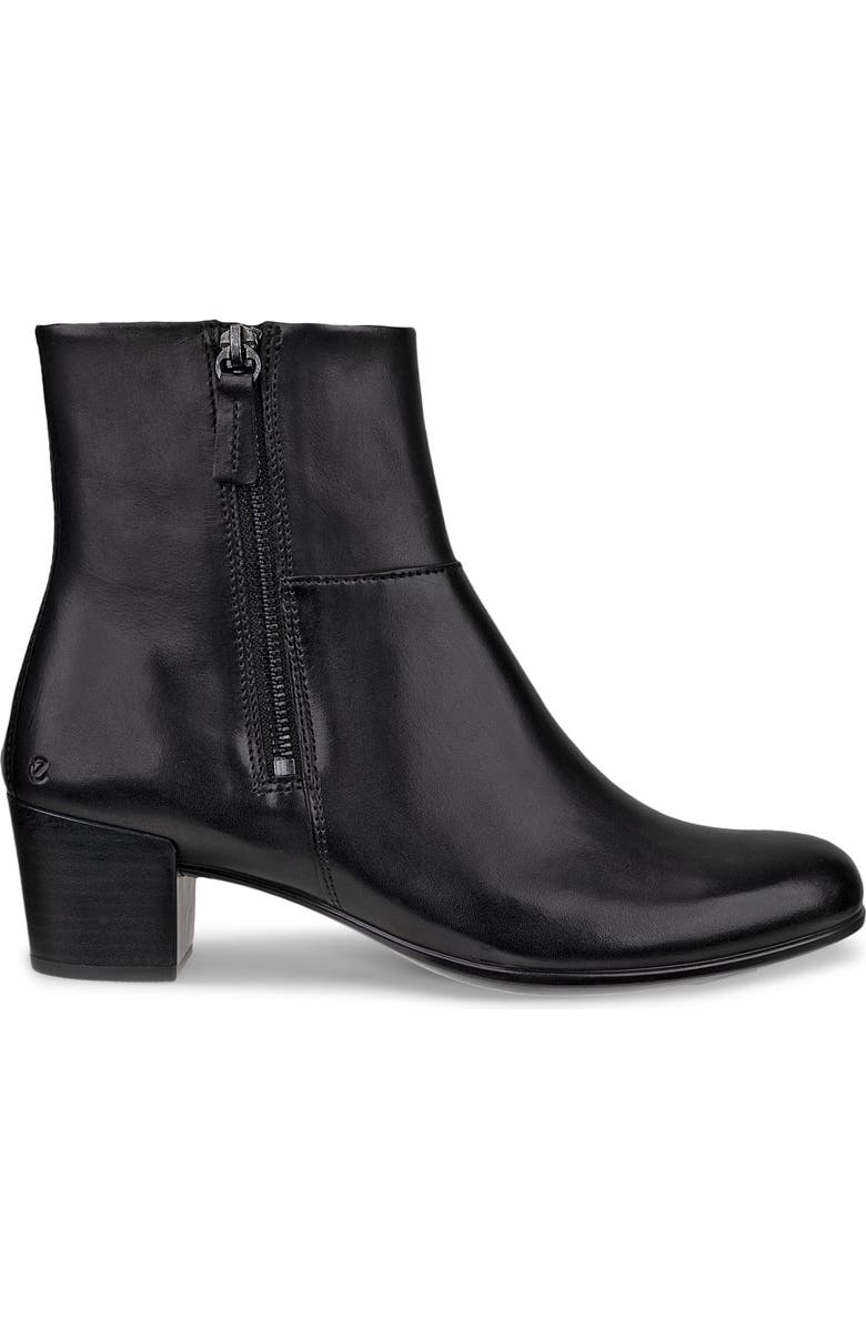 ECCO Shape Mid Zip Bootie, Alternate, color, Black