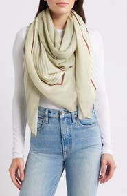 rag & bone Pinstripe Square Scarf