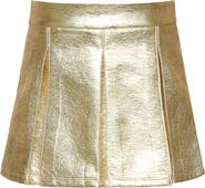 Truly Me Kids' Pleated Faux Leather Skirt