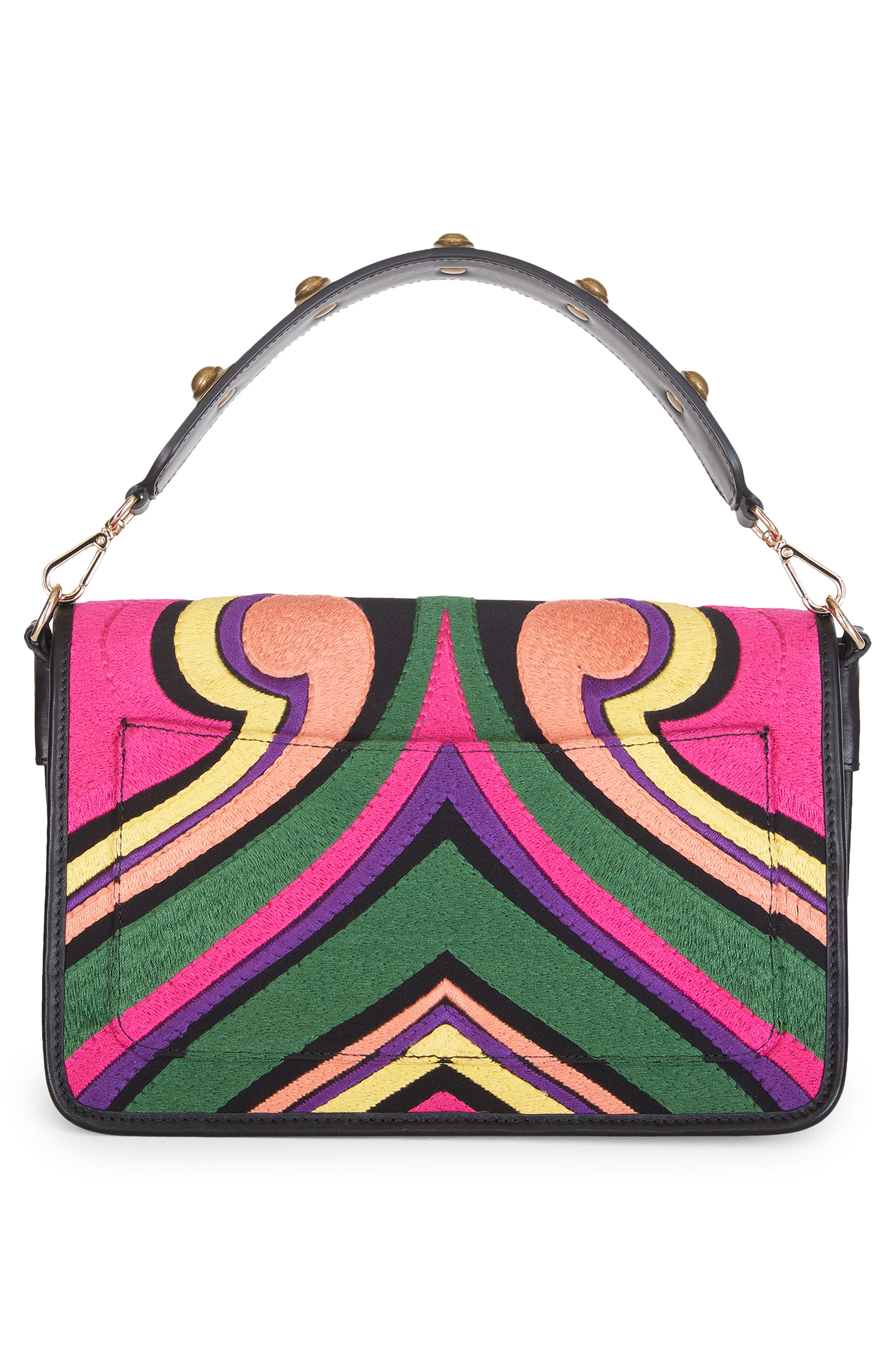 Etro Embroidered Shoulder Bag, Alternate, color, 