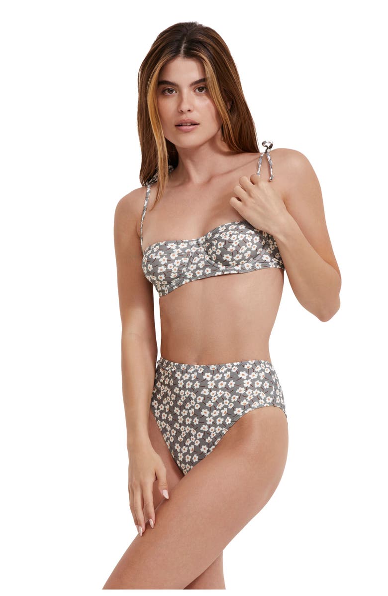 Flirtt Gottex Field Of Dreams Underwire Bikini Top, Alternate, color, Multi Dusk Green