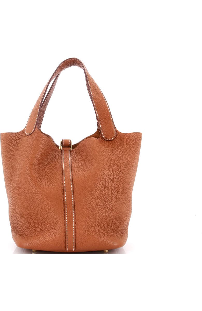 Pre-Owned Hermes Picotin Lock Bag Clemence MM, Alternate, color, Gold