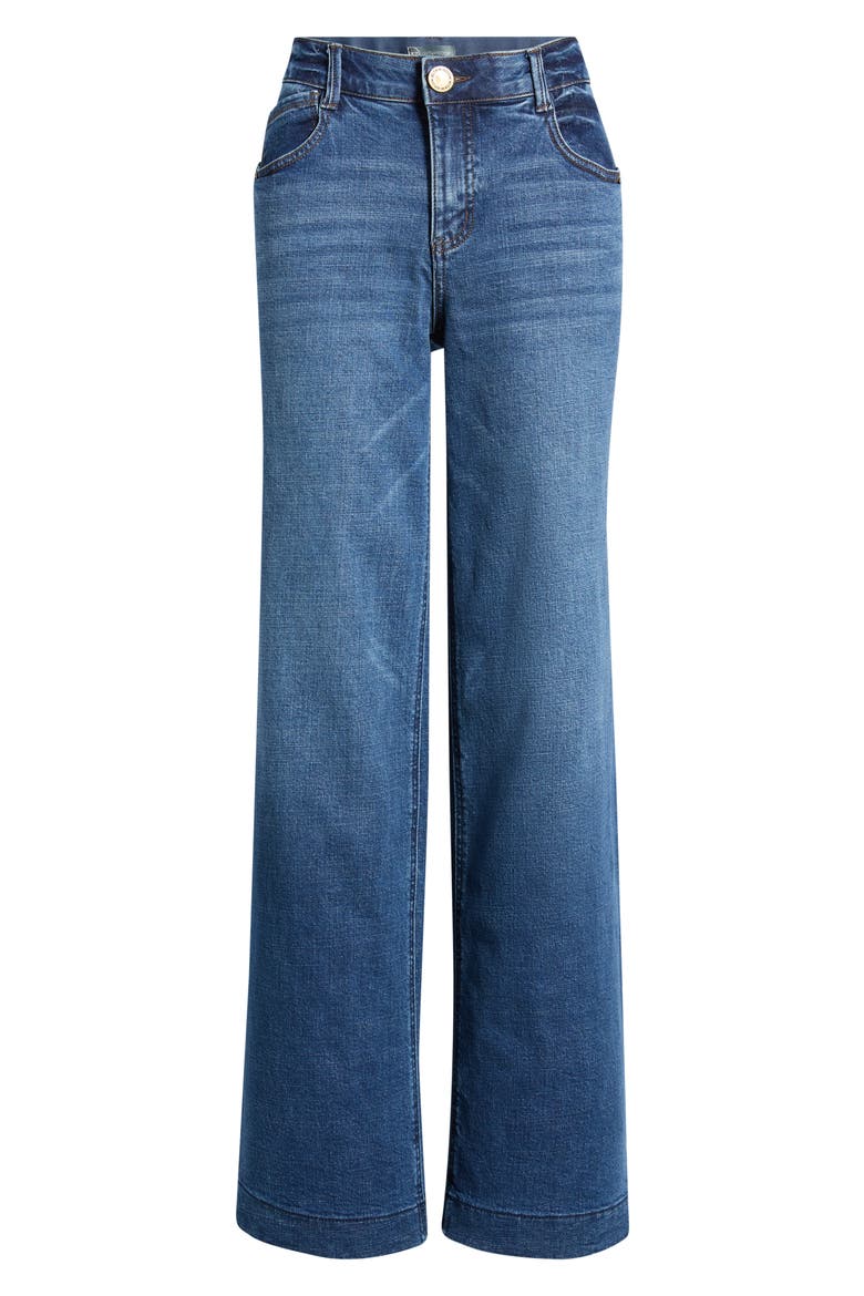 Sam High Waist Wide Leg Jeans, Alternate, color, MID BLUE