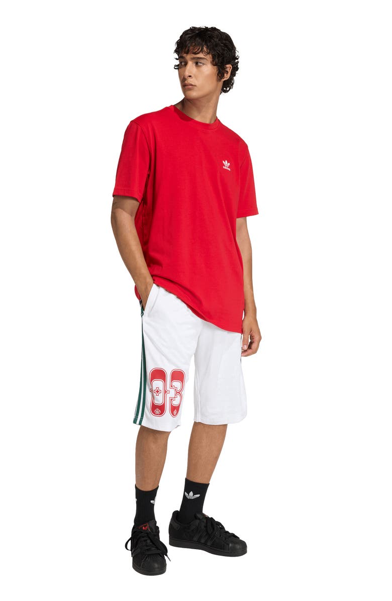 adidas The Shorts Roses Drawstring Soccer Shorts, Alternate, color, White/ Collegiate Green/