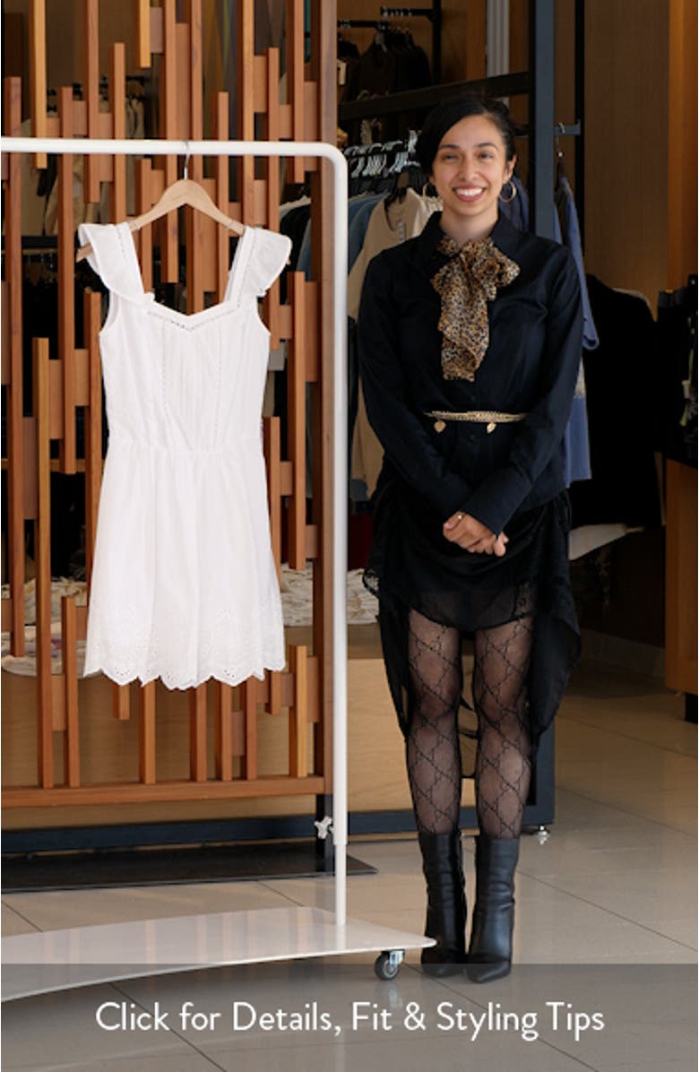 Astra Embroidered Accent Cotton Sundress, sales video thumbnail