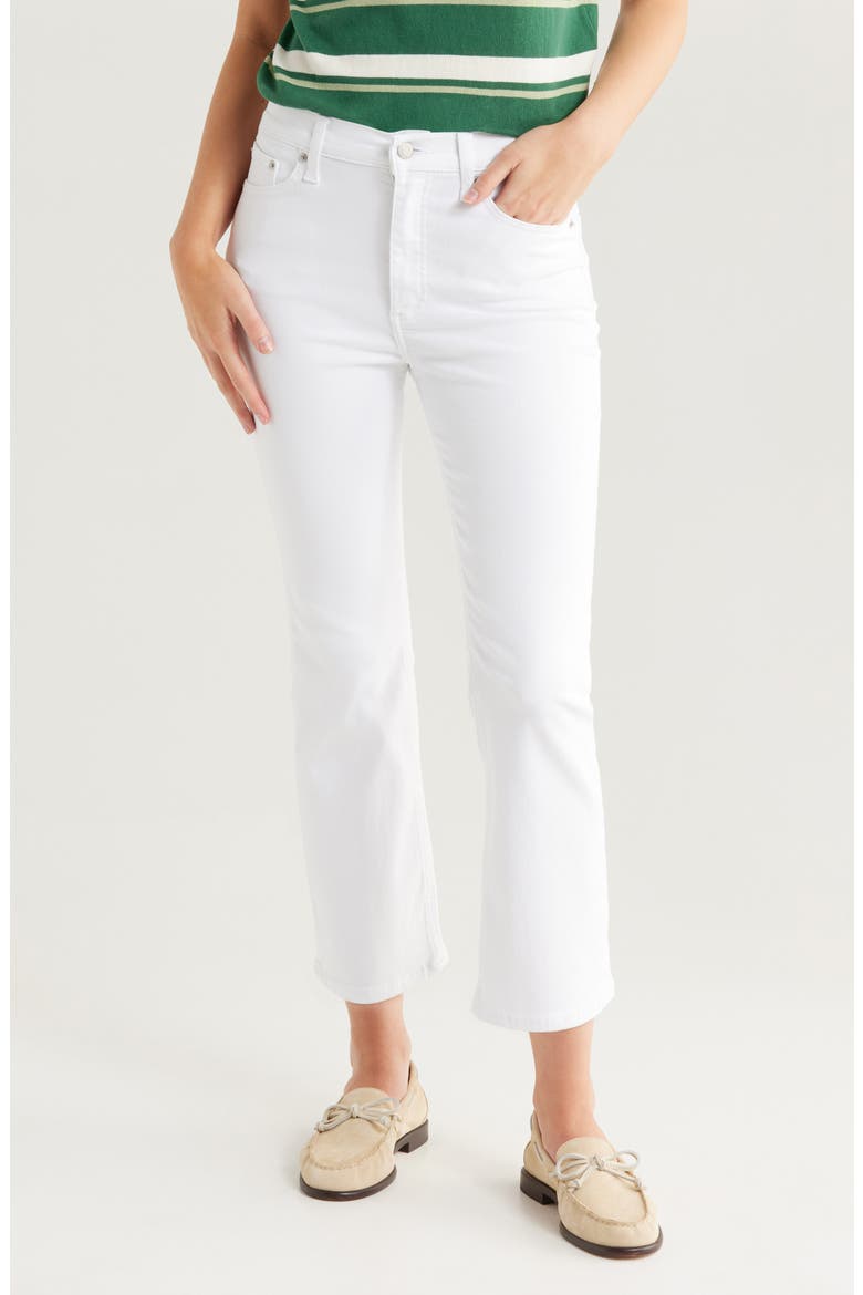 Petite Lennon High Waist Ankle Bootcut Jeans, Main, color, VIVID WHITE