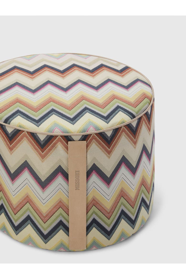 Agadir Cylindrical Pouffe 40x30 Cm, Alternate, color, Brown
